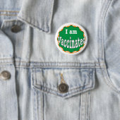 Ik ben ingeënt ronde button 5,7 cm (In situ)