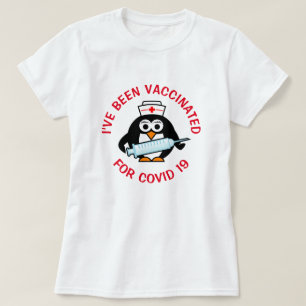 Ik ben ingeënt tegen een pandemie in het shirt vo