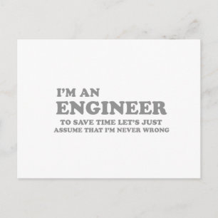 Ik ben ingenieur briefkaart
