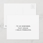 Ik ben ingenieur briefkaart (Voorkant / Achterkant)