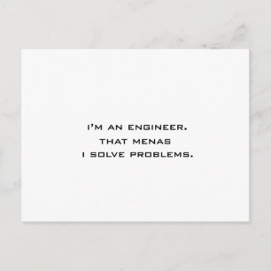 Ik ben ingenieur briefkaart