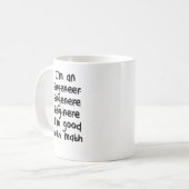 Ik ben ingenieur en ik ben goed in de Wiskunde Koffiemok (Voorkant links)