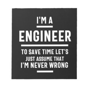 Ik ben ingenieur - Engineering Funny Notitieblok