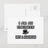 Ik ben ingenieur.. Geen tovenaar Briefkaart (Voorkant / Achterkant)