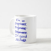 Ik ben ingenieur, goed met Wiskunde Mok (Voorkant links)