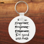 Ik ben ingenieur, goed met Wiskunde Sleutelhanger (Voorkant)