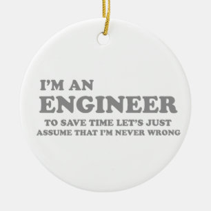 Ik ben ingenieur keramisch ornament