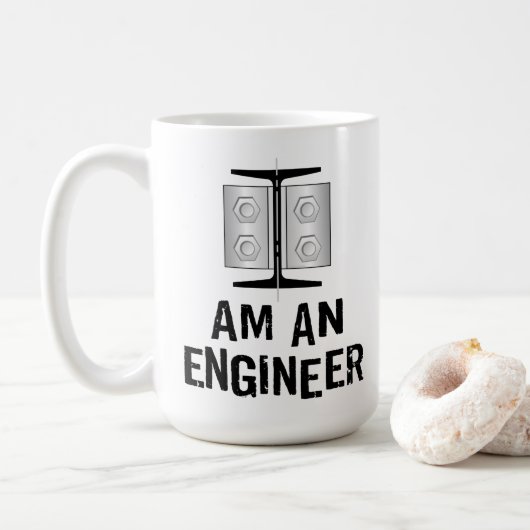 Ik ben ingenieur koffiemok (Met donut)
