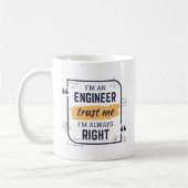 Ik ben ingenieur, vertrouw me dat ik altijd de jui koffiemok (Links)