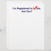 Ik ben ingeschreven bij de stemming in 2024 briefhoofd (Voorkant / Achterkant)