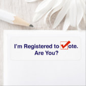 Ik ben ingeschreven bij de stemming in 2024 etiket (Insitu)