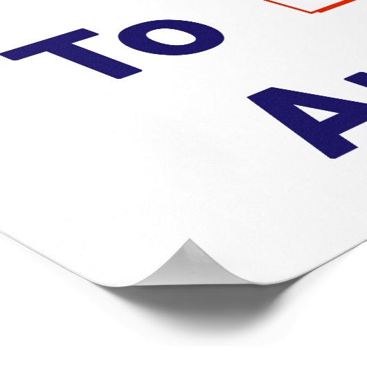 Ik ben ingeschreven bij de stemming in 2024 poster (Hoek)