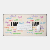 Ik ben inspiratie, positief, religieus, Christelij Bureaumat (Keyboard & Muis)