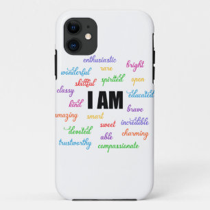 Ik ben inspiratie, positief, religieus, Christelij Case-Mate iPhone Case