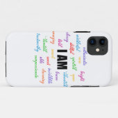 Ik ben inspiratie, positief, religieus, Christelij Case-Mate iPhone Case (Achterkant (horizontaal))