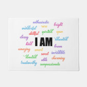 Ik ben inspiratie, positief, religieus, Christelij Deurmat (Voorkant)