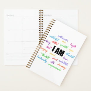 Ik ben inspiratie, positief, religieus, Christelij Planner
