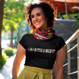 Ik ben intelligent t-shirt