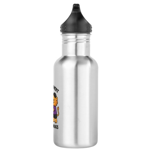 Ik ben introvert, maar ik geef knuffels een waterf waterfles  (Rechts)