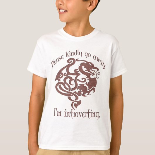 Ik ben introverte. t-shirt (Voorkant)