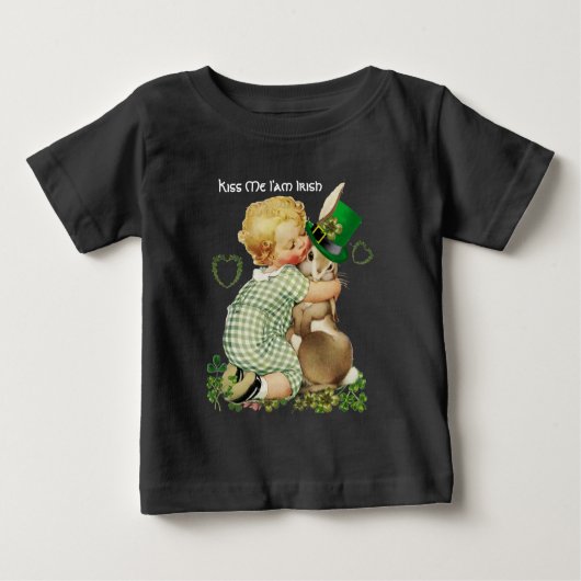 IK BEN IRISH/BABY, RABBIT MET LEPRECHAUN PET (Voorkant)