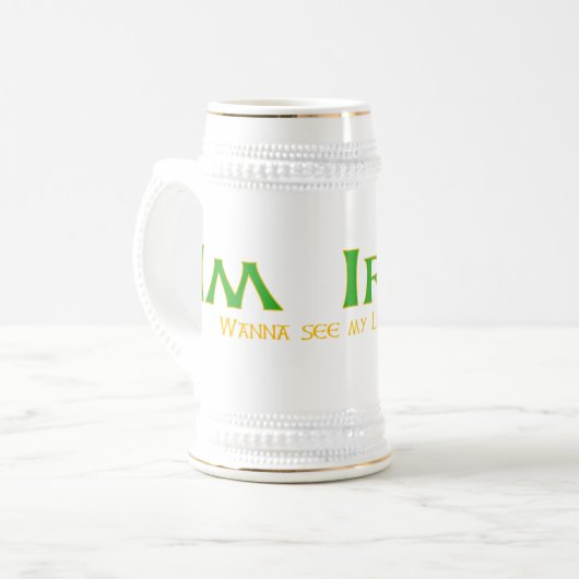 Ik ben Irish Beer Steins Bierpul (Voorkant links)