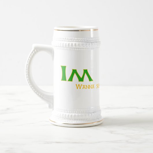 Ik ben Irish Beer Steins Bierpul (Links)