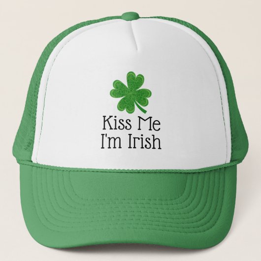 Ik ben Irish Clover Saint Patrick's Day Trucker Pet (Voorkant)