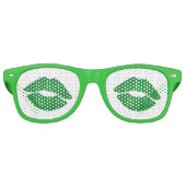 Ik ben Irish Fun Green St Patrick's Day Retro Zonnebril (Voorkant)
