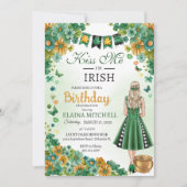 Ik ben Irish Girl Green Dress St. Patrick's I Kaart (Voorkant)