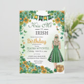 Ik ben Irish Girl Green Dress St. Patrick's I Kaart (Staand voorkant)