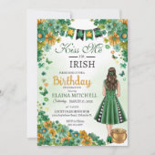 Ik ben Irish Girl Green Dress St. Patrick's I Kaart (Voorkant)