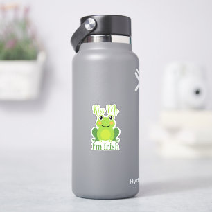 Ik ben Irish Green Frog St.Patrick's Day Sticker