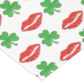 Ik ben Irish Lips Shamrock St. Patrick's Day Tafelkleed (Gekanteld)