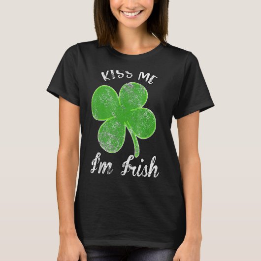 Ik ben Irish Shamrock Clover Saint Patrick Da T-shirt (Voorkant)