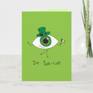 Ik ben Irish St. Patrick's Day Eye Eyeball Kaart