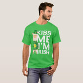 Ik ben Irish St Patrick's Day Llama T-shirt (Voorkant volledig)