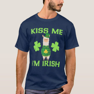 Ik ben Irish St Patrick's Day Llama T-shirt