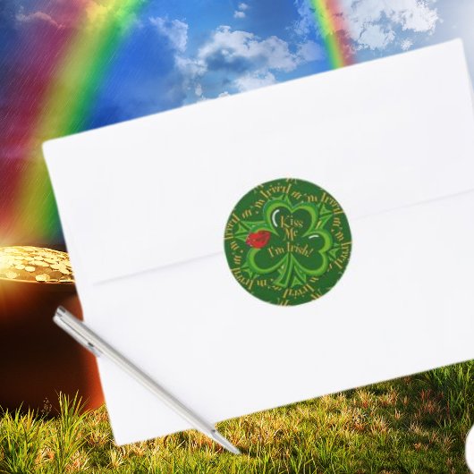 Ik ben Irish St. Patrick's Day Ronde Sticker