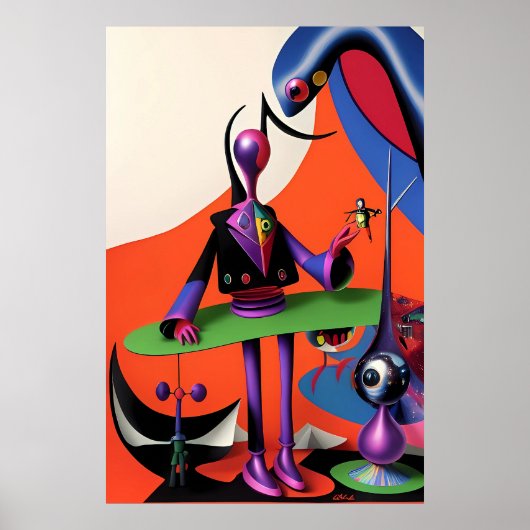 Ik ben ironisch Man Ken Gage Surrealisme Poster (Voorkant)