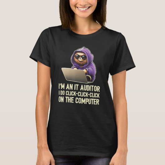 Ik ben IT Auditor Ik klik op de knop T-shirt (Voorkant)
