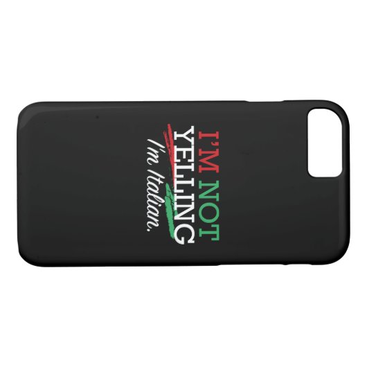 Ik ben Italiaans Case-Mate iPhone Case (Achterkant (Horizontaal))