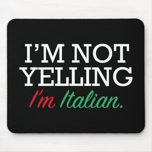 Ik ben Italiaans Muismat (Voorkant)
