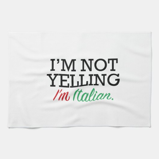 Ik ben Italiaans Theedoek (Horizontaal)