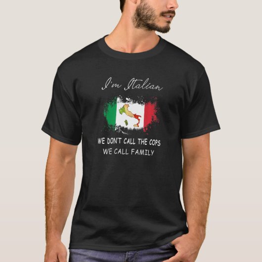 Ik ben Italiaanse maffia T-shirt (Voorkant)