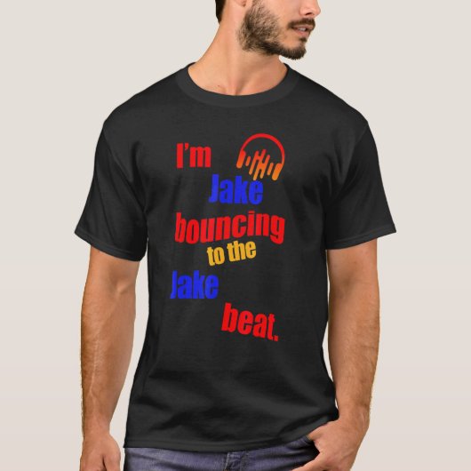 Ik ben Jake die naar de Jake springt T-shirt (Voorkant)