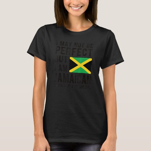 Ik ben Jamaicaanse Vlag Jamaica Erfgoed Jamaicaans T-shirt (Voorkant)