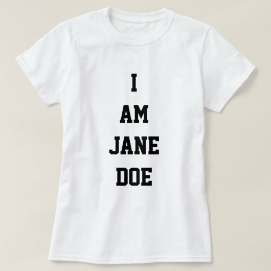 Ik Ben Jane Doe T-shirt (Design voorkant)