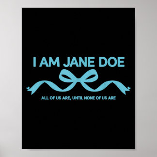 Ik Ben Jane Doe Wij Steunen Allen Solidariteitsboo Poster