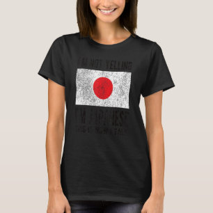 Ik ben Japanse Japanse vlag Japanse roet. T-shirt